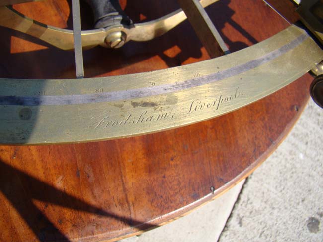 A cased Henry Frodsham of Liverpool brass sextant circa 1840 — image 5